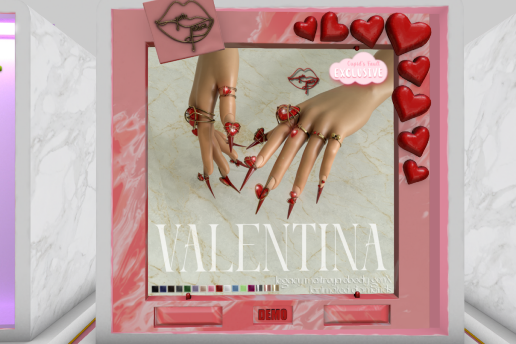 Valentina Nails &amp; Rings - GenX/Legacy/Maitreya/Reborn, L$299