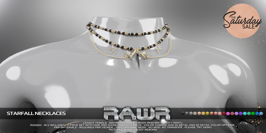 Starfall Necklaces - Legacy/MaitreyaX/Reborn/+mods	&lt;a href=&quot;http://maps.secondlife.com/secondlife/RAWR/62/141/21&quot;&gt;Teleport&lt;/a&gt;