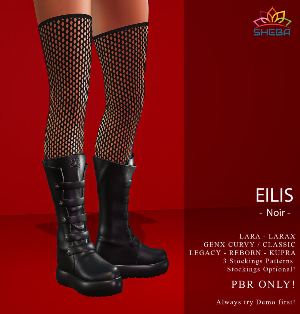 Eilis Noir Boots - GenX/Inithium/Legacy/Maitreya/Reborn/+mods