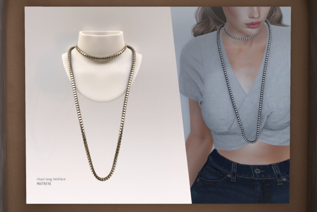 Chain Long Necklace - Maitreya, L$290