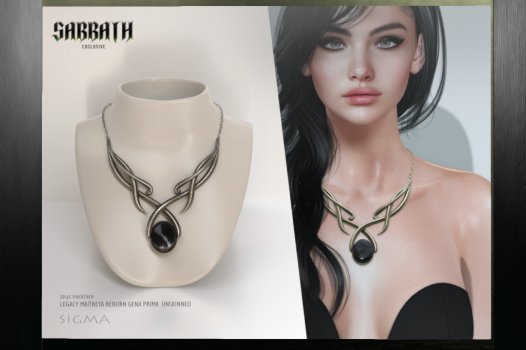 Zeus Necklace - GenX/Legacy/Maitreya/Prima/Reborn, L$340