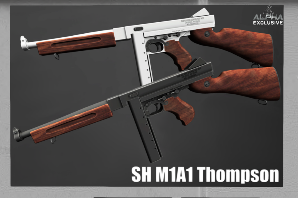 SH M1A1 Thompson Prop &amp; Skins, L$50-L$600 each