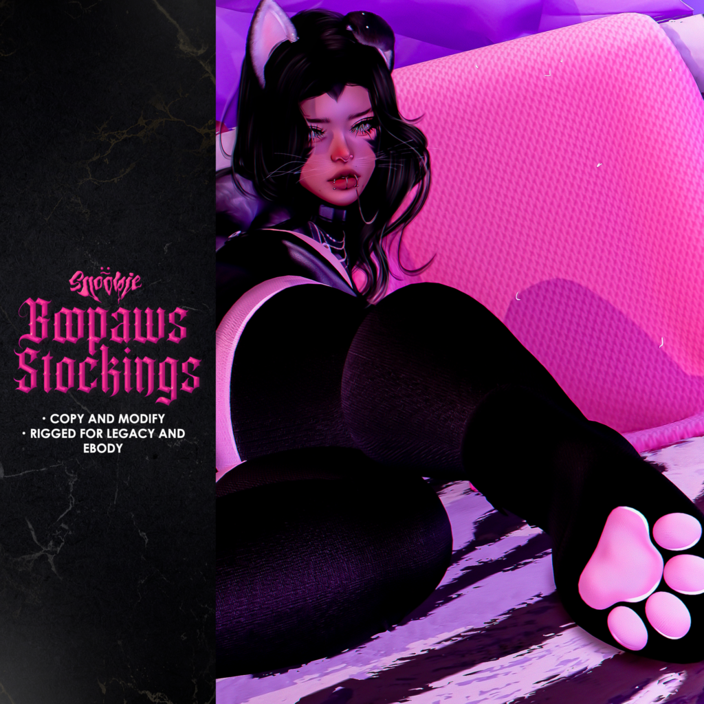 Boopaws Stockings - Legacy/Reborn	&lt;a href=&quot;http://maps.secondlife.com/secondlife/Cookies/217/189/2222&quot;&gt;Teleport&lt;/a&gt;