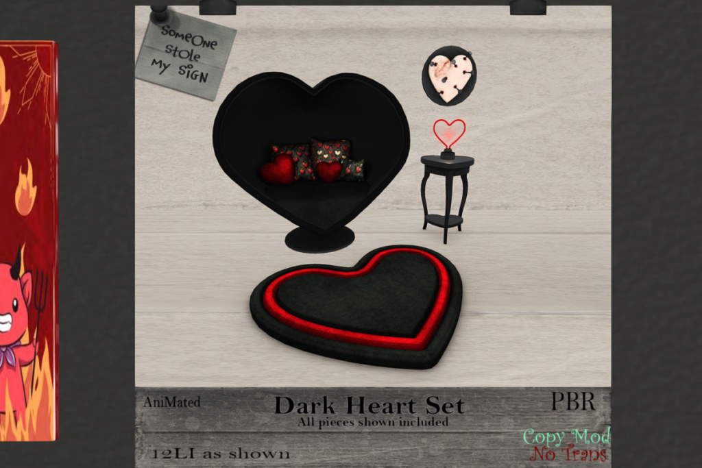 Dark Heart Set, L$213