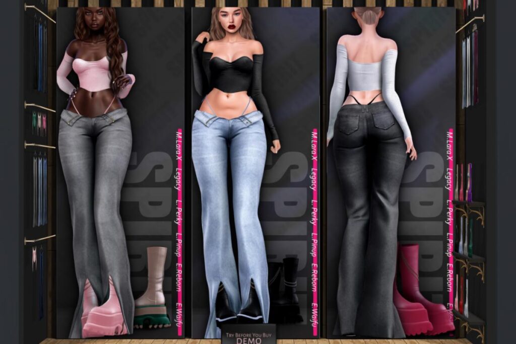 Bekka Top, Bekka Jeans &amp; Bekka Boots - Legacy/MaitreyaX/Reborn/+mods, L$249 each/L$999 each FP