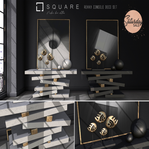 Rekka Console Decor Set	&lt;a href=&quot;http://maps.secondlife.com/secondlife/Pandoro/179/89/3497&quot;&gt;Teleport&lt;/a&gt;