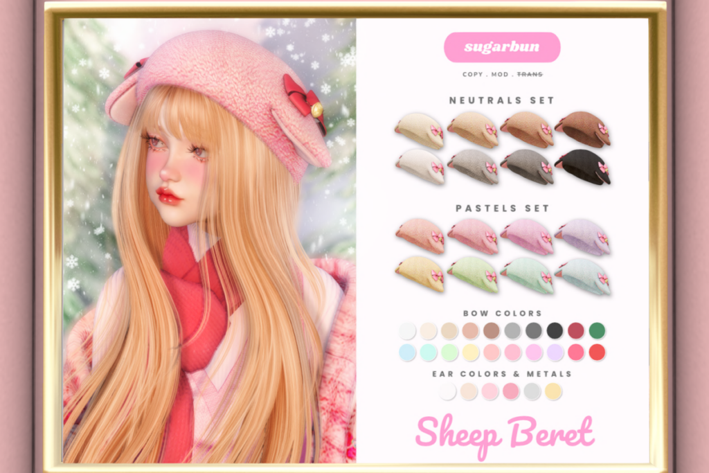 Sheep Beret, L$390