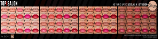 HD Your Ex Lipstick - Evo/EvoX	&lt;a href=&quot;http://maps.secondlife.com/secondlife/Meringue/143/144/903&quot;&gt;Teleport&lt;/a&gt;