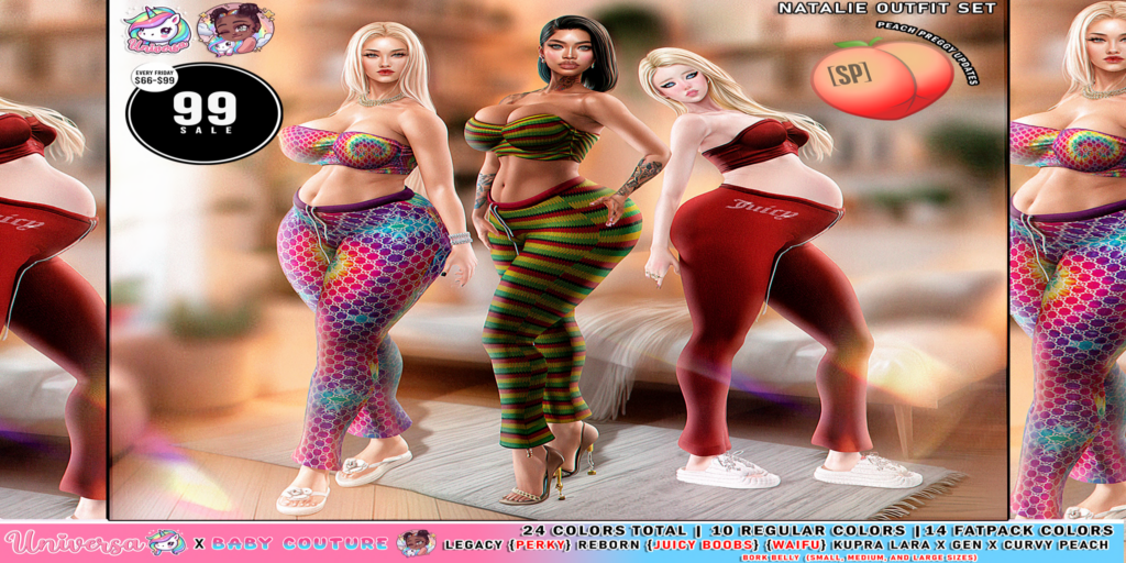 Natalie Outfit Set - GenX Curvy/Inithium/Legacy/MaitreyaX/Peach/Reborn/+mods