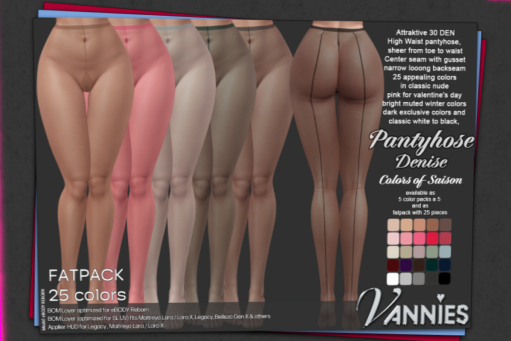 Pantyhose Denise Colors Of Season - BOM/Legacy/Maitreya/Reborn, L$599 FP