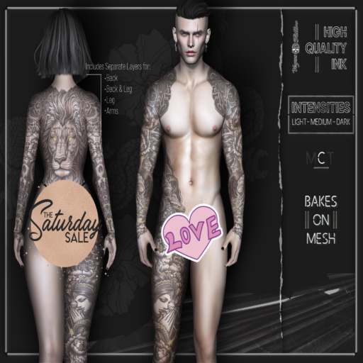 Ronin Tattoo - BOM	&lt;a href=&quot;https://maps.secondlife.com/secondlife/Voodoo/111/133/30&quot;&gt;Teleport&lt;/a&gt;