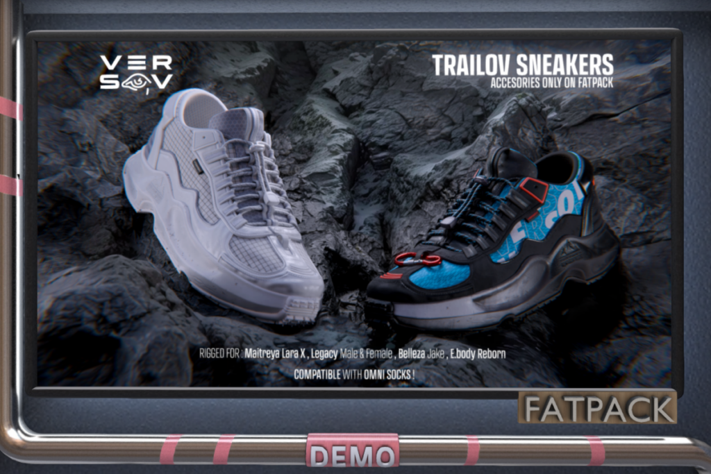 Trailov Sneakers - Jake/Legacy F+M/MaitreyaX/Reborn, L$349 each/L$1399 FP