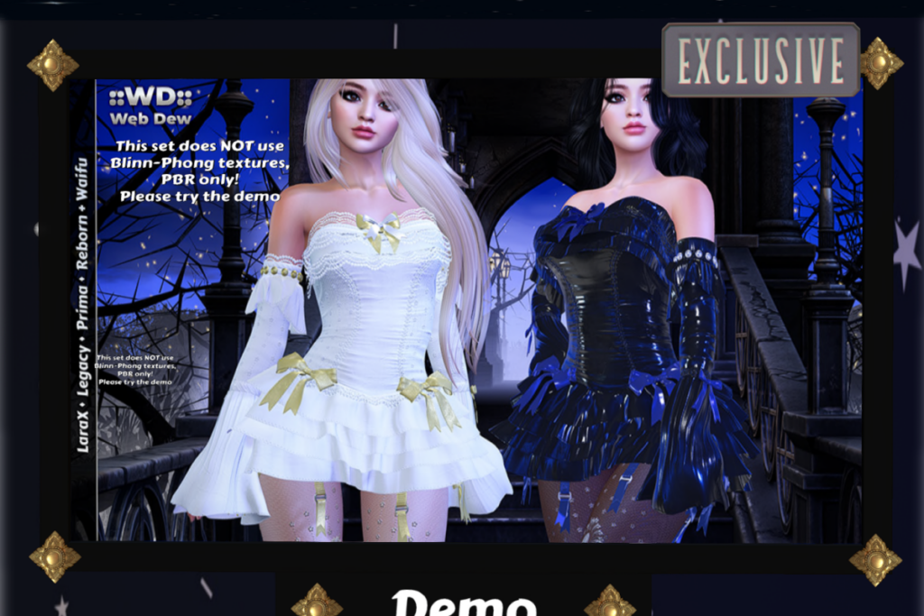 Flirty Frilly Dress - Legacy/MaitreyaX/Prima/Reborn/+mods, L$325 each/L$1500 FP