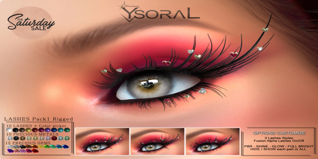 Heart Lashes - EvoX/Genus	&lt;a href=&quot;https://maps.secondlife.com/secondlife/ysoral/128/128/35&quot;&gt;Teleport&lt;/a&gt;