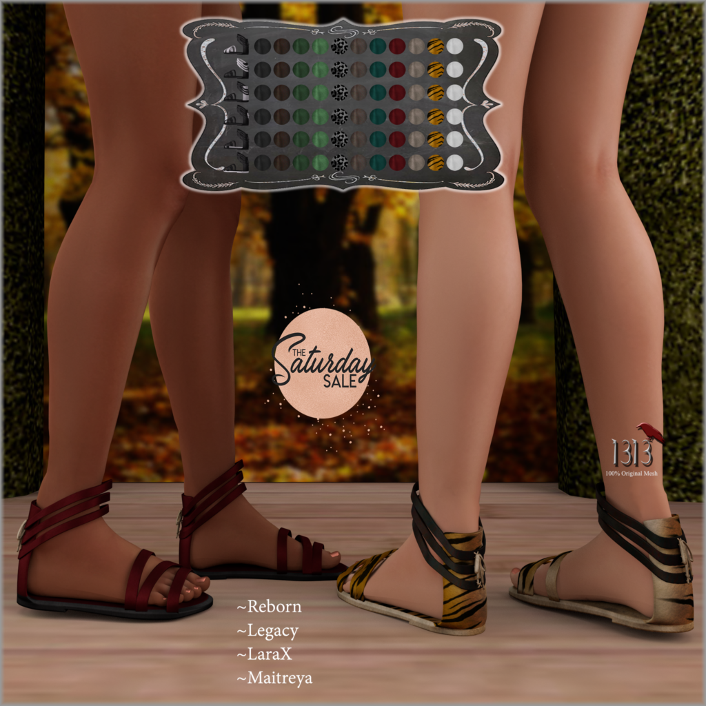 D&#039;Haran Sandals - Legacy/Maitreya/Reborn/+mods	&lt;a href=&quot;http://maps.secondlife.com/secondlife/Leather%20and%20Lace/227/95/2201&quot;&gt;Teleport&lt;/a&gt;