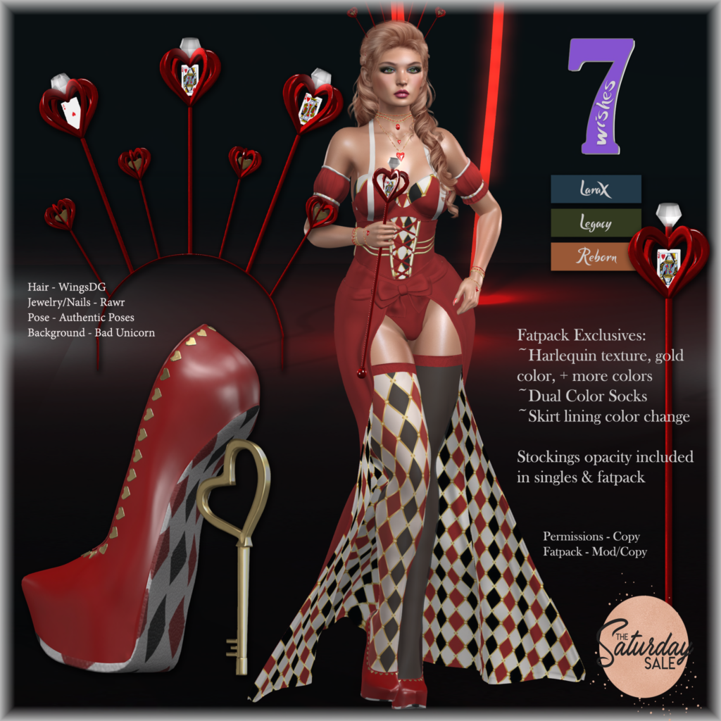 Queen Seperates &amp; Accessories - Legacy/MaitreyaX/Reborn	&lt;a href=&quot;http://maps.secondlife.com/secondlife/Leather%20and%20Lace/227/95/2201&quot;&gt;Teleport&lt;/a&gt;