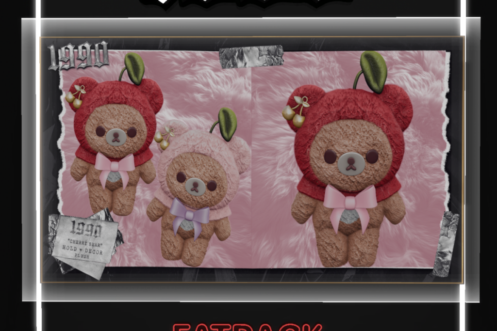 Cherry Bear Plush, L$400