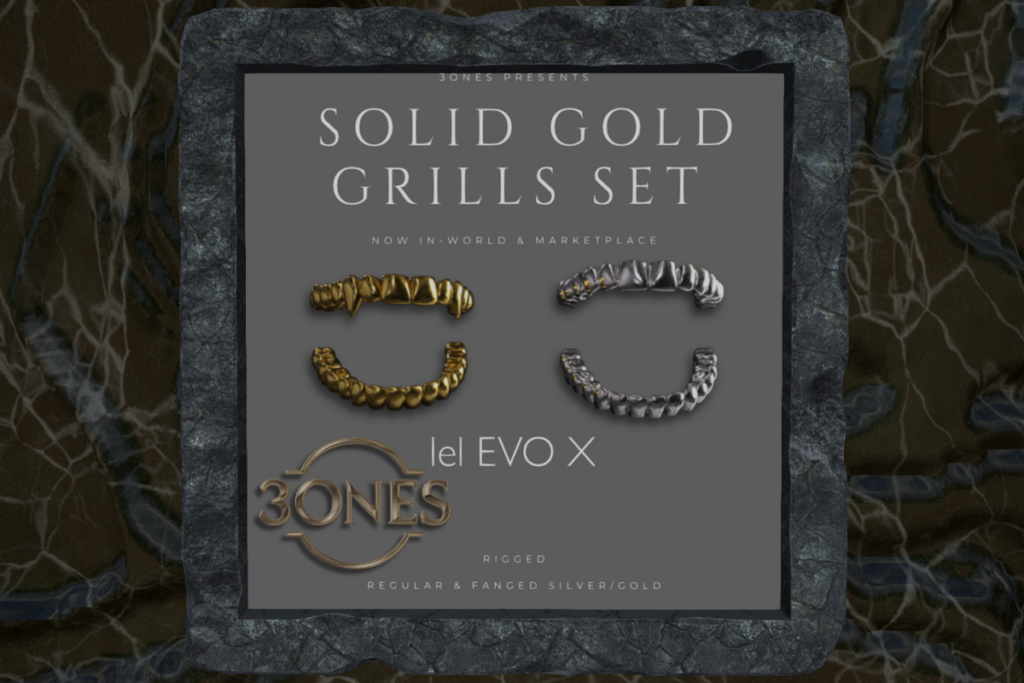 Solid Gold Grill Set - EvoX, L$500