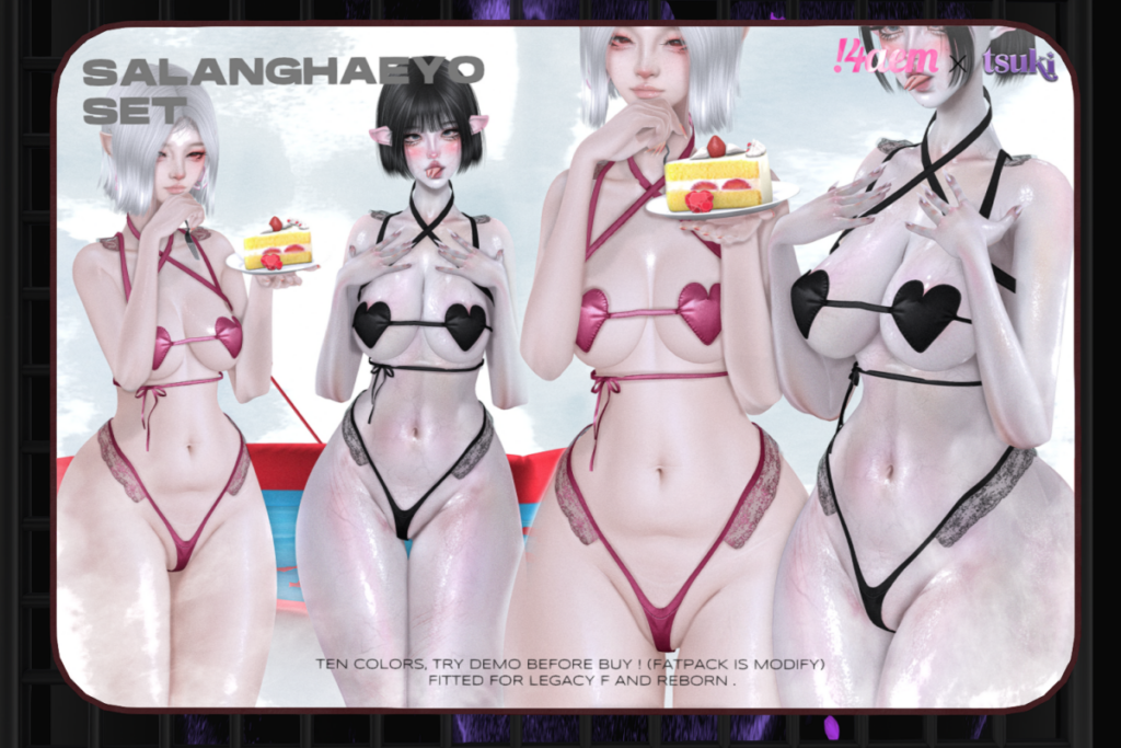 Salanghaeyo Harness, Bra, and Pantie - Legacy/Reborn, L$250 each/L$550 each FP/L$1000 MP