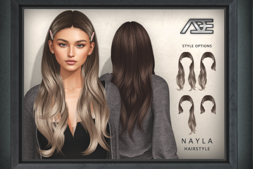 Nayla Hair, L$200-L$350 each/L$900 FP