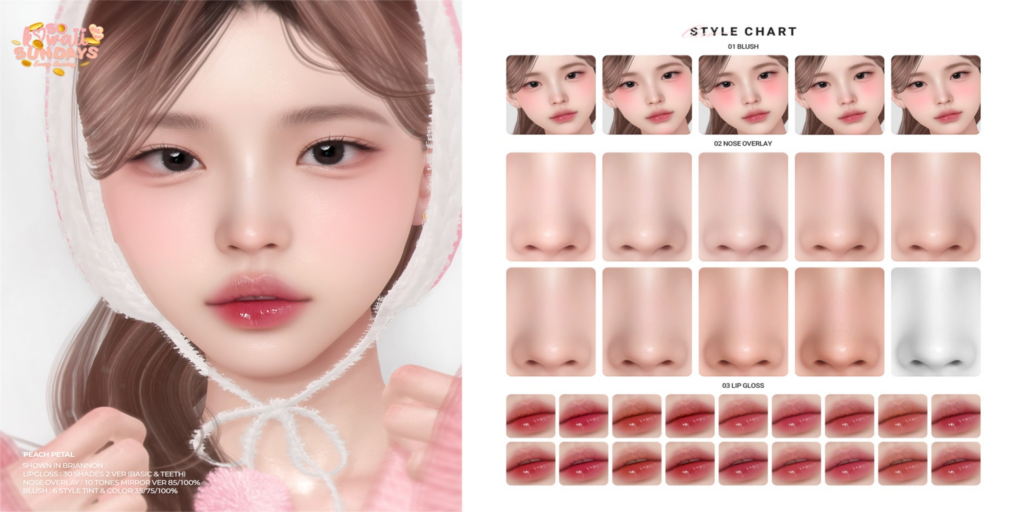 Peach Petal Cosmetics - EvoX	&lt;a href=&quot;http://maps.secondlife.com/secondlife/Dove/92/43/1108&quot;&gt;Teleport&lt;/a&gt;