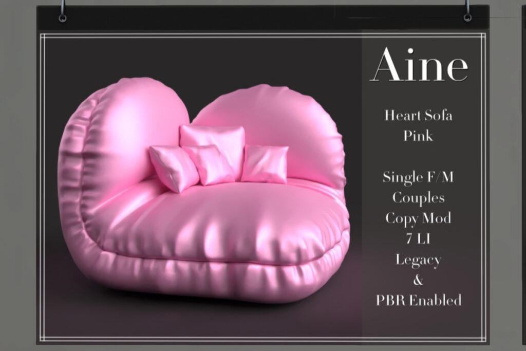 Heart Sofa, L$399 each