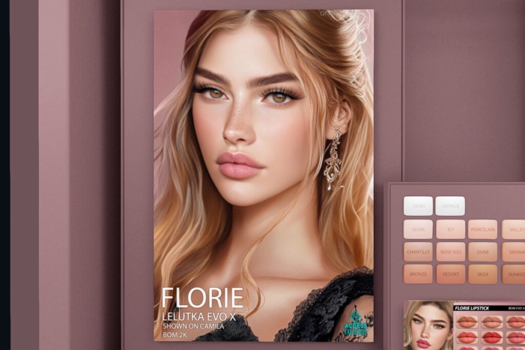 Florie Skin - EvoX, L$849 each/L$3999 FP