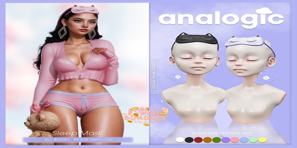 Sleep Mask	&lt;a href=&quot;http://maps.secondlife.com/secondlife/Bliss%20Kingdom/64/160/2001&quot;&gt;Teleport&lt;/a&gt;