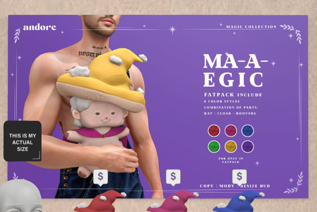 Ma-a-e-egic Toy, L$249 each/L$896 FP