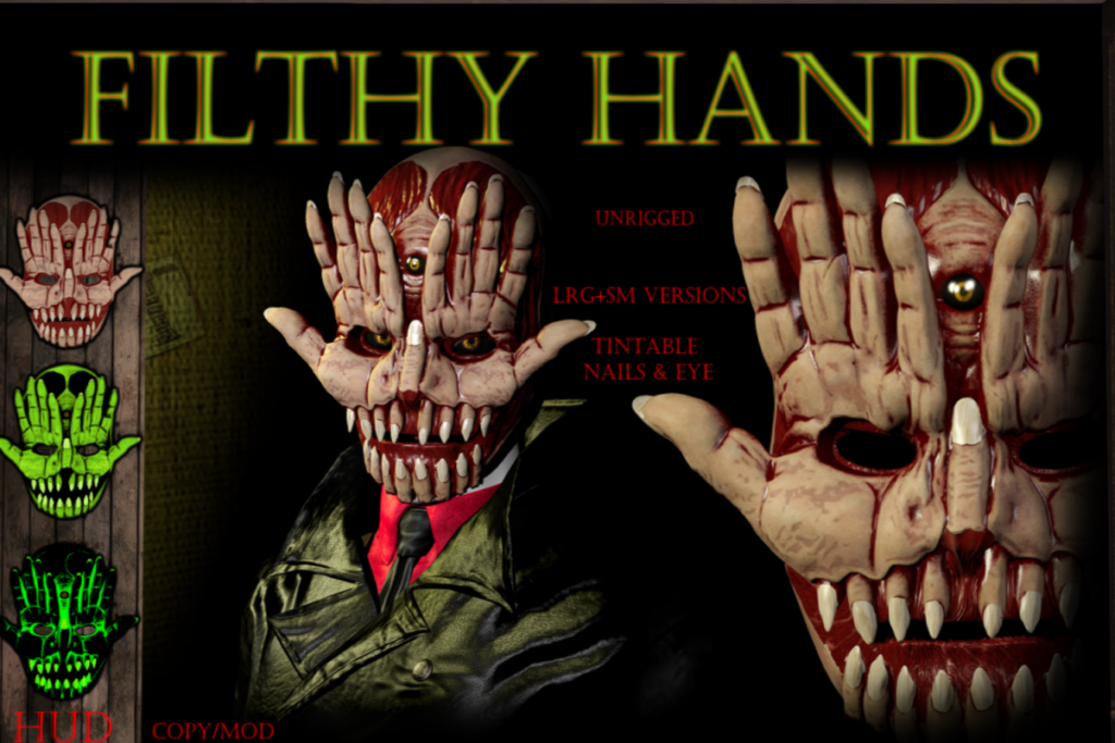 Filthy Hands Mask, L$299