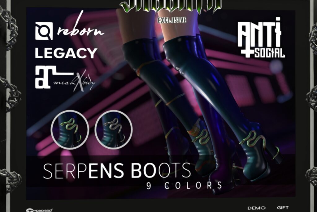 Serpens Boots - Legacy/MaitreyaX/Reborn, L$450