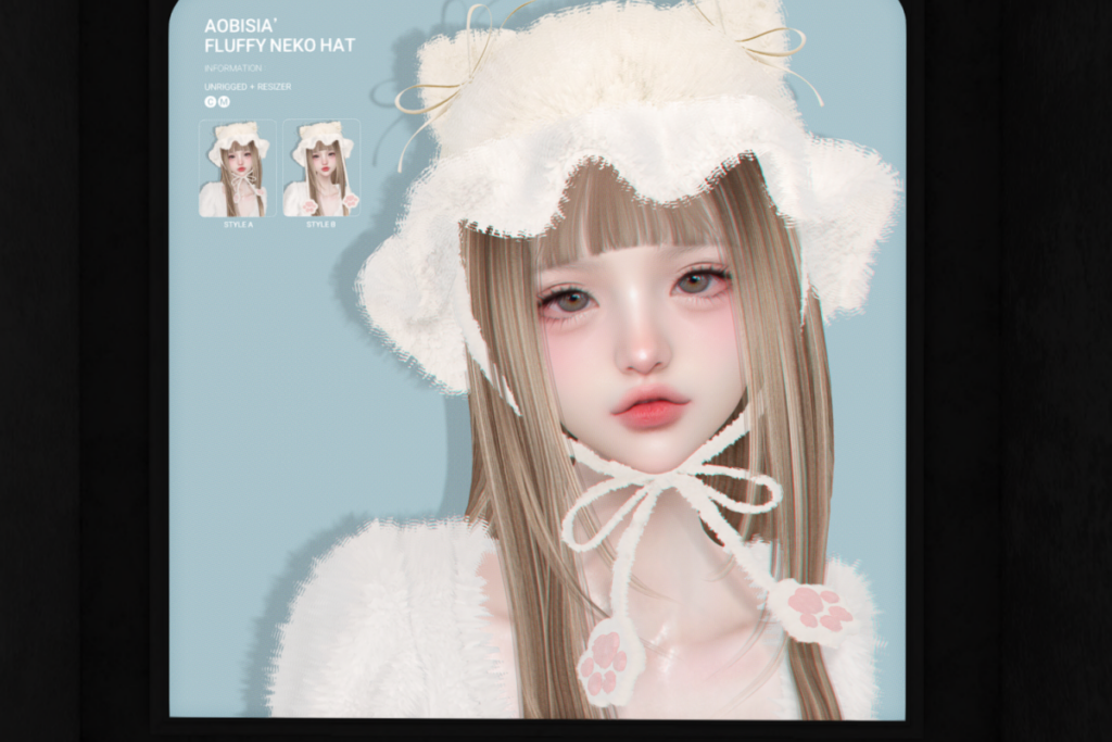 Fluffy Neko Hat, L$280