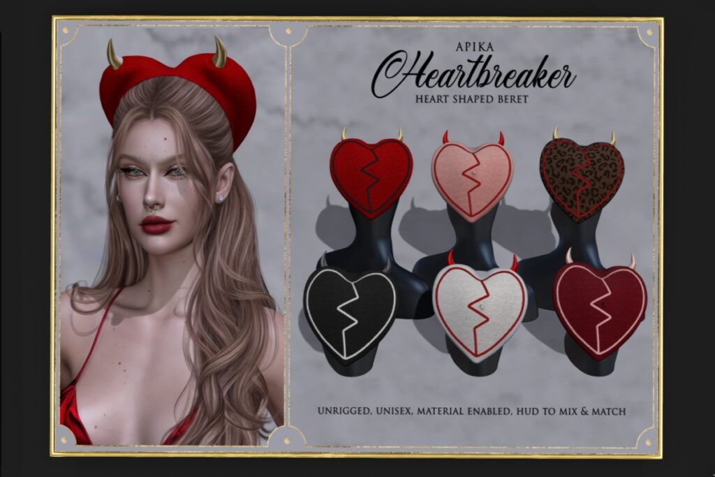 Heartbreaker Beret, L$250