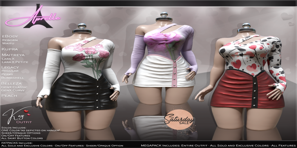 Kay Outfit - GenX/Inithium/Legacy/MaitreyaX/Peach/Reborn/+mods	&lt;a href=&quot;http://maps.secondlife.com/secondlife/Crystal%20Cove/102/27/522&quot;&gt;Teleport&lt;/a&gt;