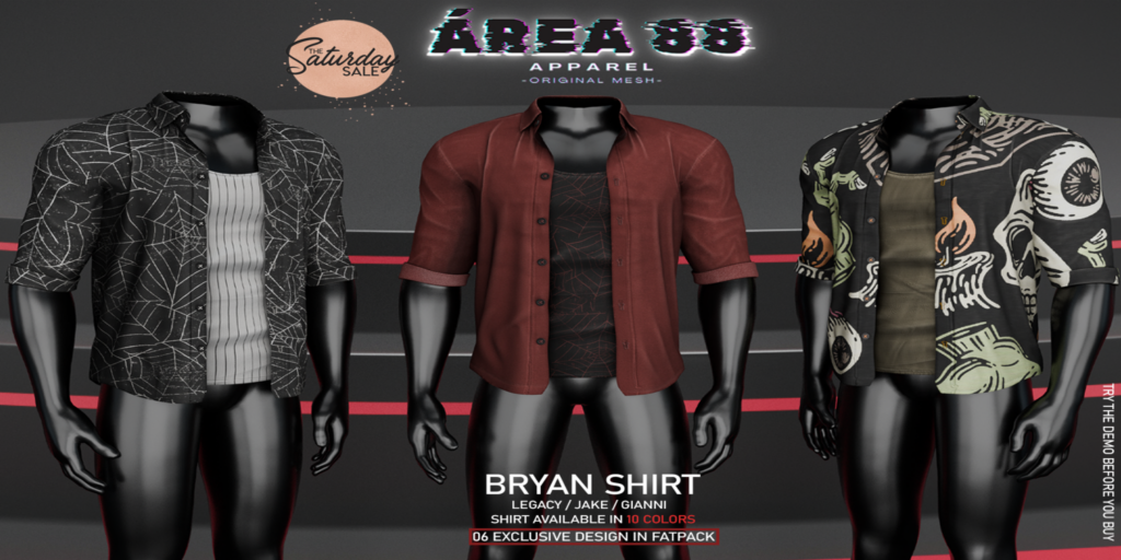 Bryan Shirt - Gianni/Jake/Legacy	&lt;a href=&quot;http://maps.secondlife.com/secondlife/Birdcage/185/98/2802&quot;&gt;Teleport&lt;/a&gt;