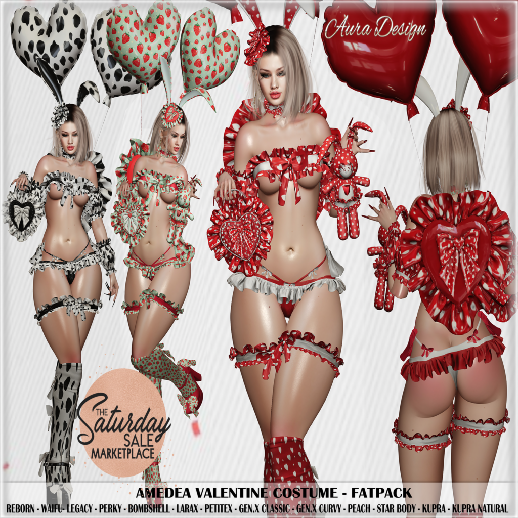 Amedea Valentine Costume Fatpack - GenX/Inithium/Legacy/MaitreyaX/Peach/Reborn/Star/+mods