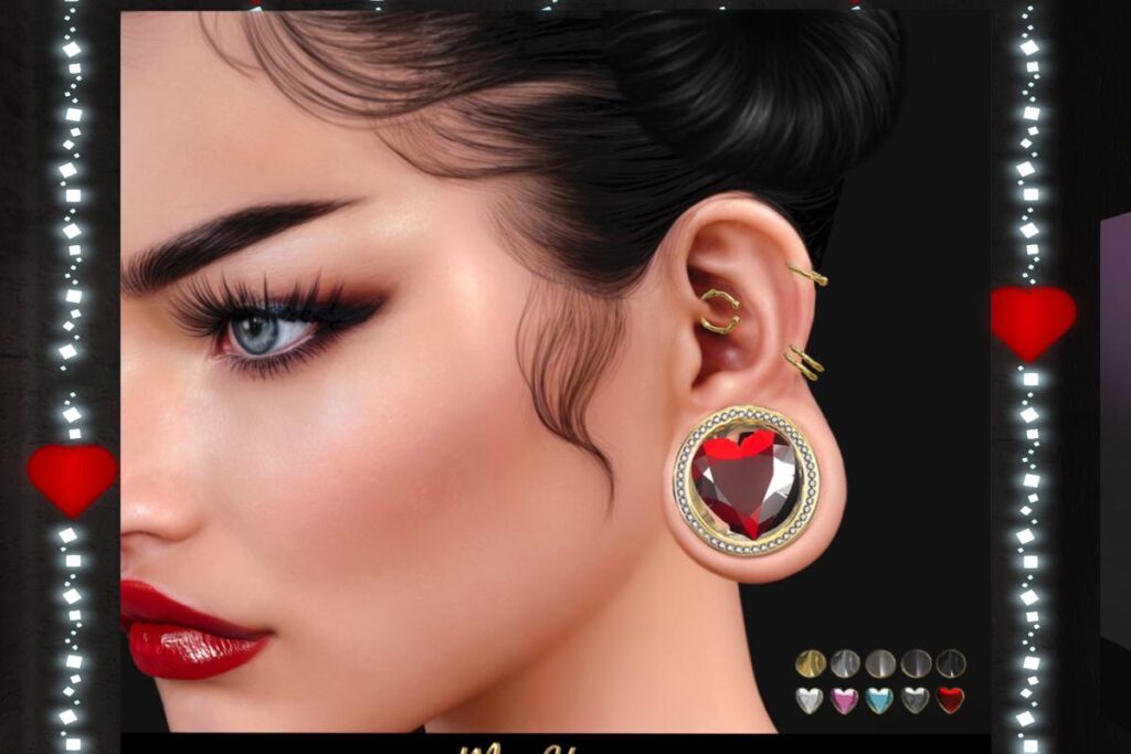 My Heart Earrings - Swallow Gauged S+XL, L$289