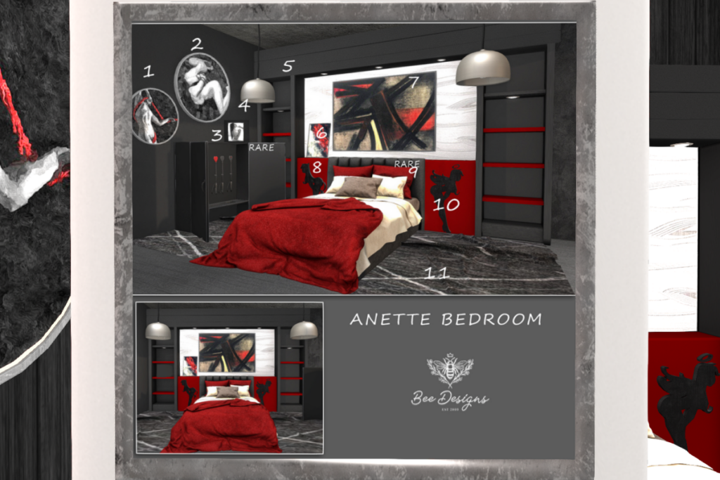 Anette Bedroom, L$59 per play