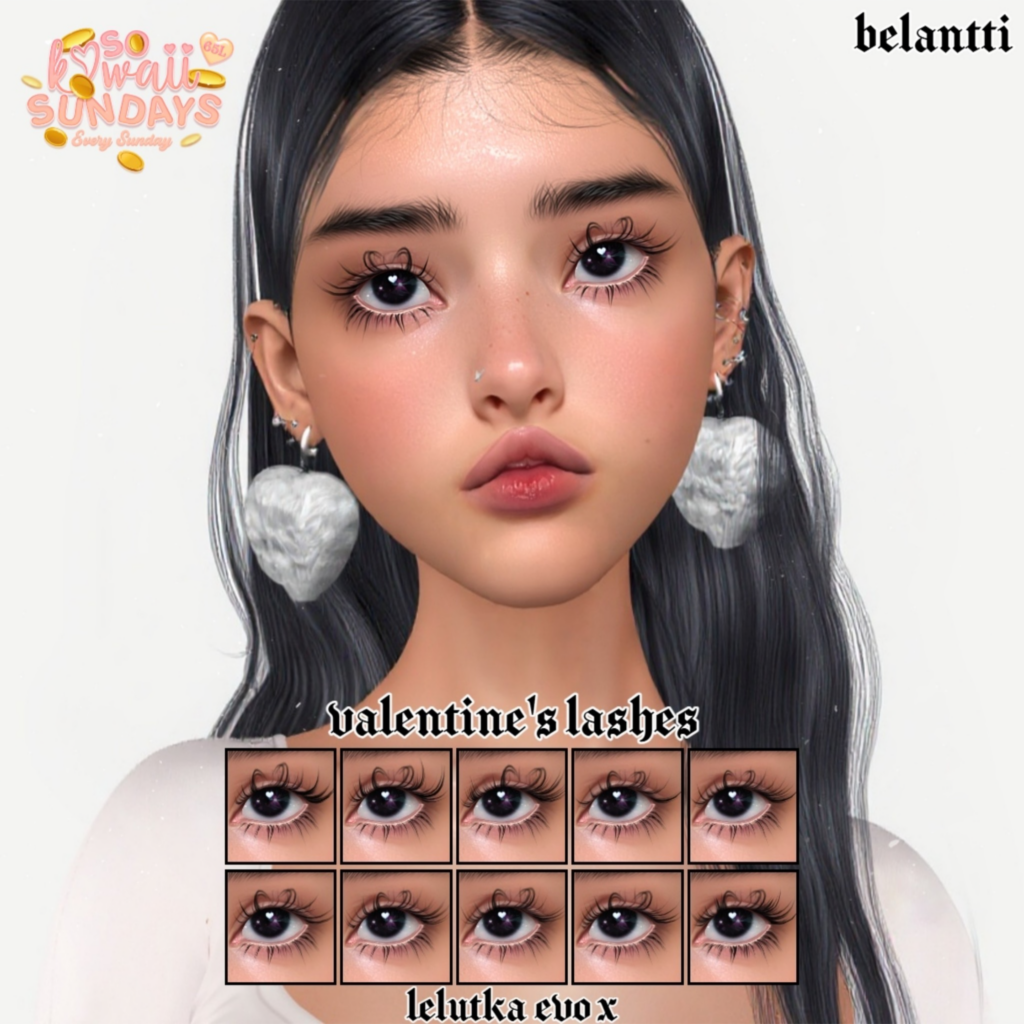 Valentine&#039;s Lashes - EvoX	&lt;a href=&quot;http://maps.secondlife.com/secondlife/Legenda/182/93/698&quot;&gt;Teleport&lt;/a&gt;