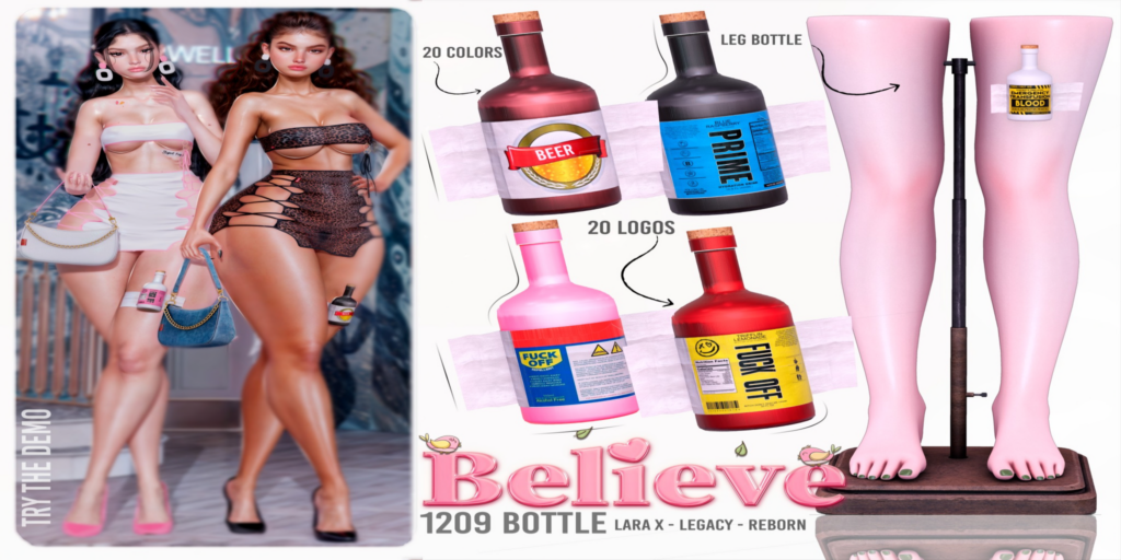 1209 Bottle Accessory	&lt;a href=&quot;http://maps.secondlife.com/secondlife/Bliss%20Kingdom/43/149/2001&quot;&gt;Teleport&lt;/a&gt;