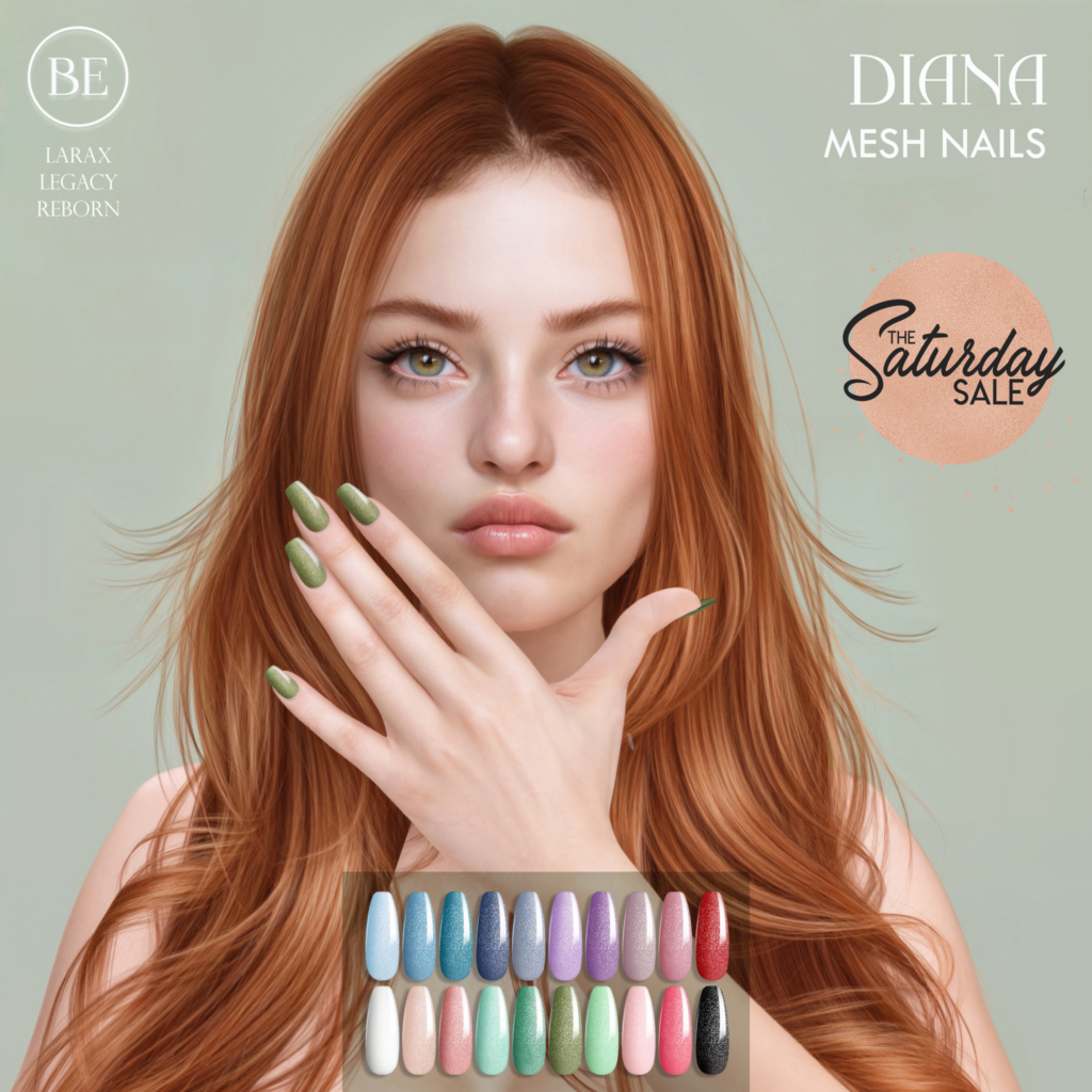 Diana Mesh Nails - Legacy/MaitreyaX/Reborn	&lt;a href=&quot;https://maps.secondlife.com/secondlife/Wild%20Willows/154/126/12&quot;&gt;Teleport&lt;/a&gt;