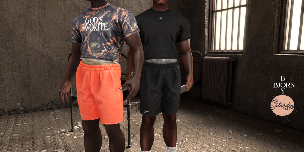 Ty Shrunk Tee &amp; Max Sucker Shorts - Jake/Legacy	&lt;a href=&quot;http://maps.secondlife.com/secondlife/Azur/234/197/292&quot;&gt;Teleport&lt;/a&gt;