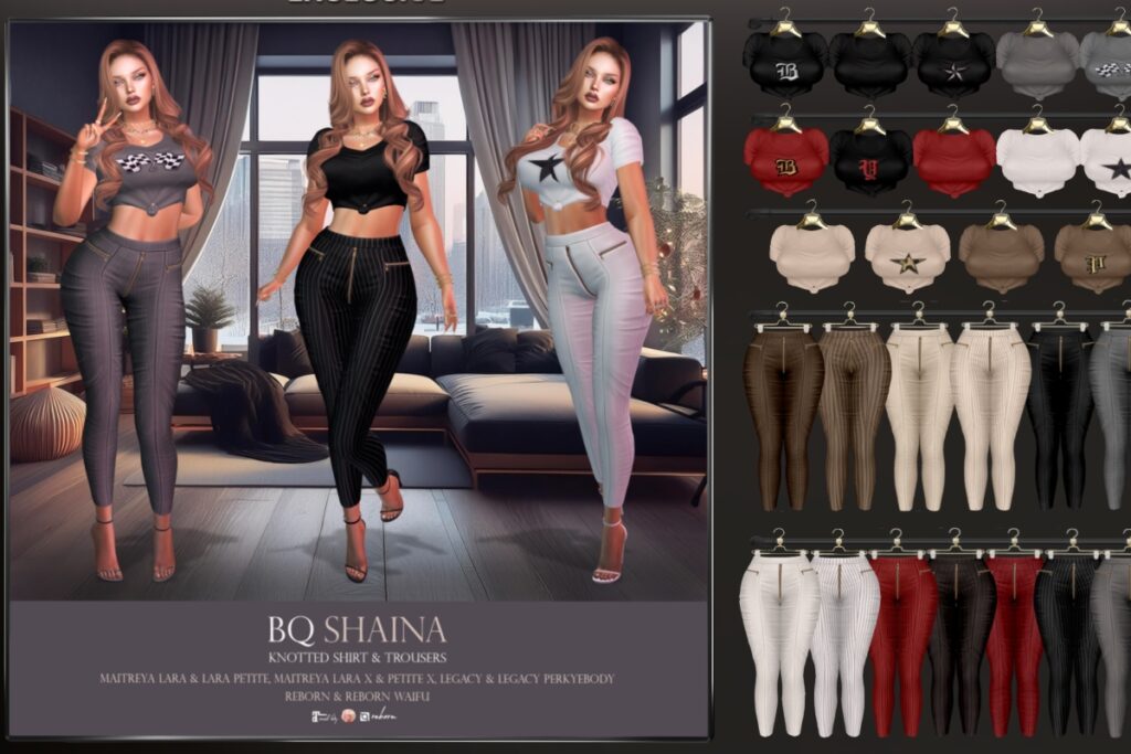 Shaina Outfit - Legacy/Maitreya/Reborn/+mods, L$150-L$180 each/L$3330 FP