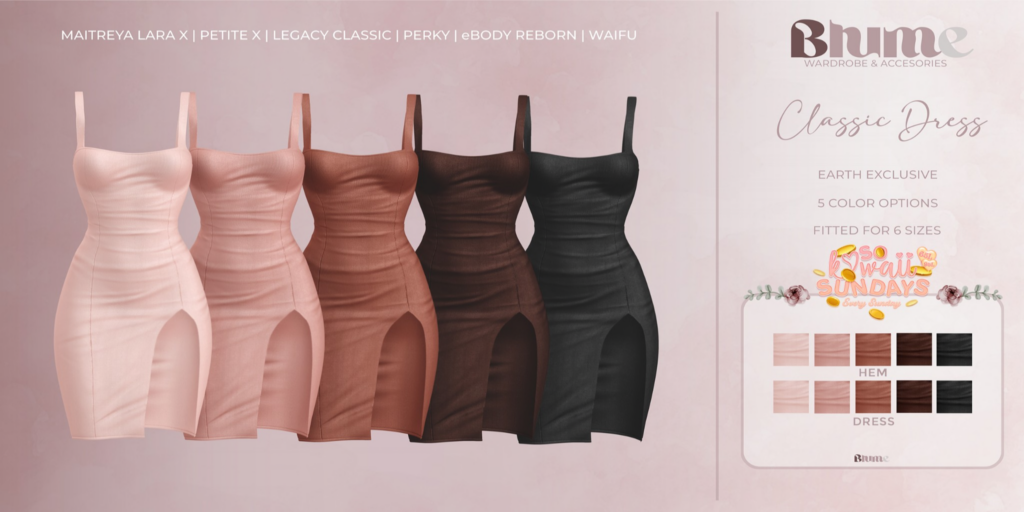 Classic Dress - Legacy/MaitreyaX/Reborn/+mods	&lt;a href=&quot;http://maps.secondlife.com/secondlife/Bruschetta/149/46/1301&quot;&gt;Teleport&lt;/a&gt;