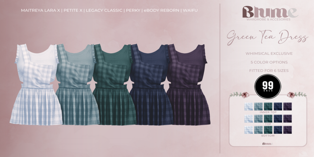 Green Tea Dress - Legacy/MaitreyaX/Reborn/+mods