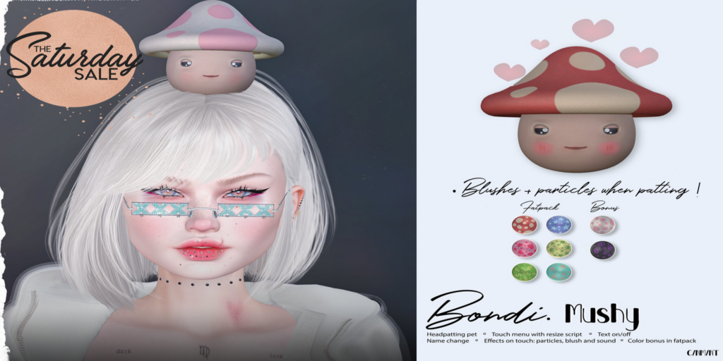 Mushy Accessory	&lt;a href=&quot;http://maps.secondlife.com/secondlife/Daydreaming/19/66/22&quot;&gt;Teleport&lt;/a&gt;