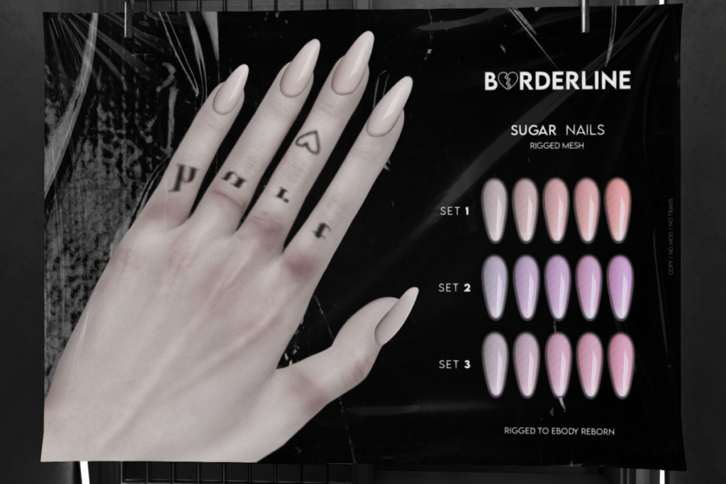 Sugar Nail Set - Reborn, L$299 each/L$499 FP