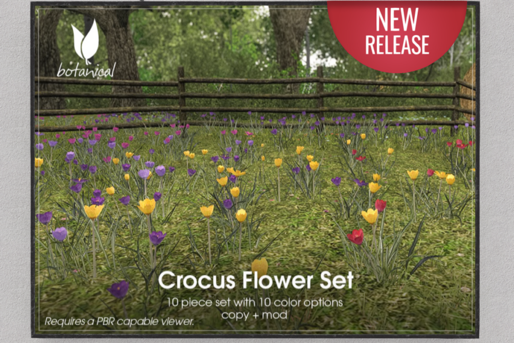 Crocus Flower Set, L$480