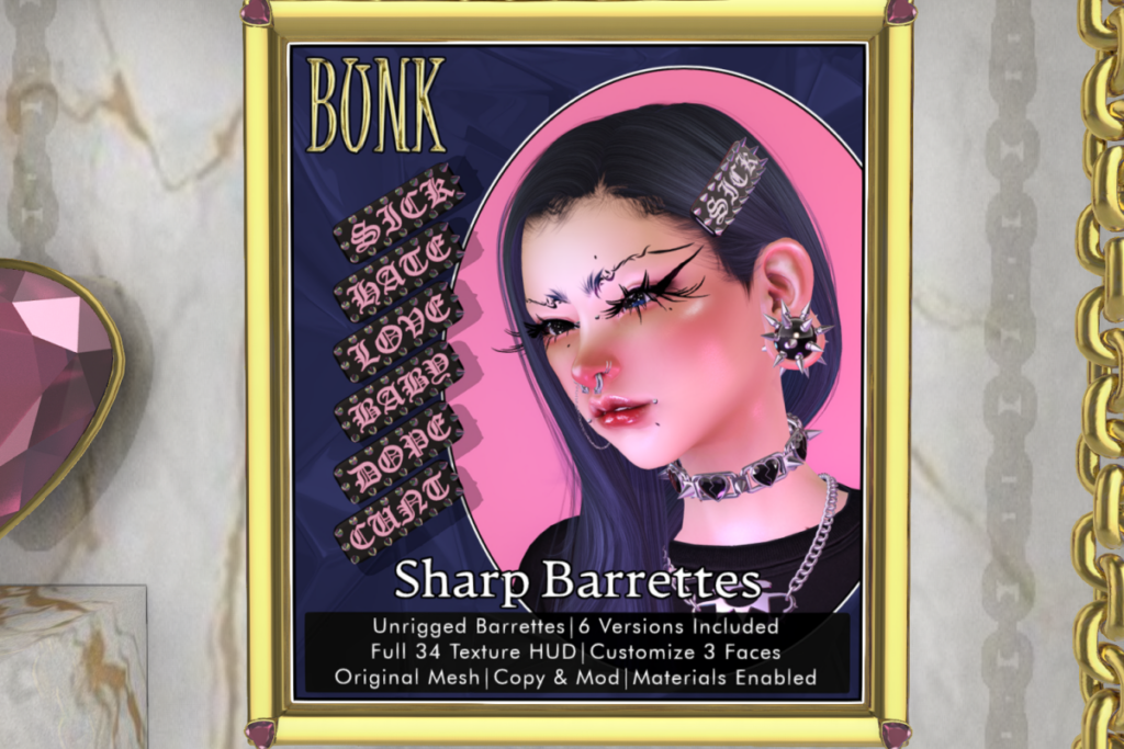 Sharp Barrettes, L$499