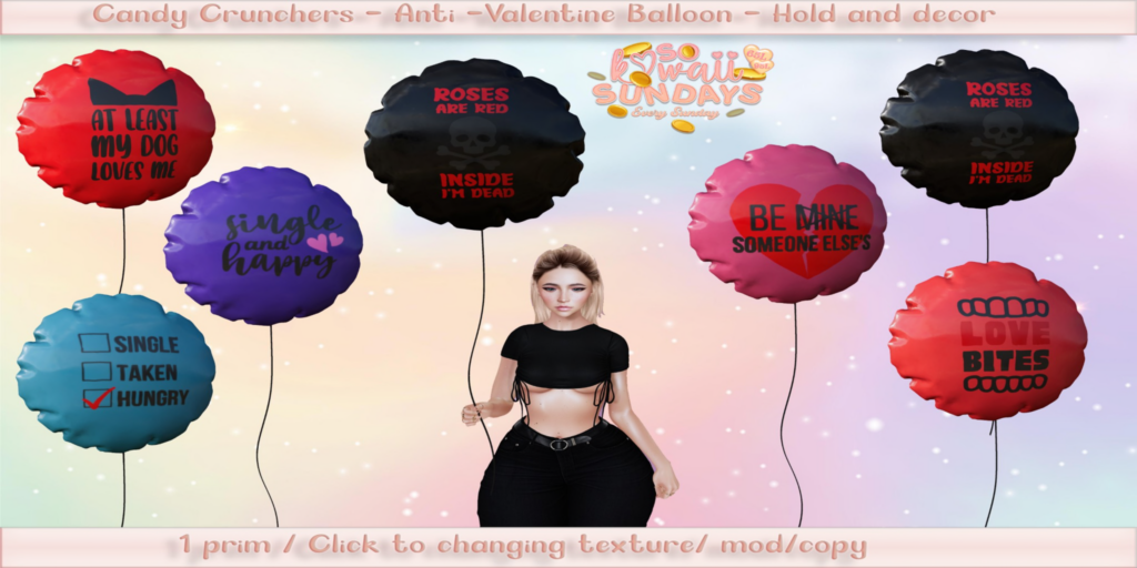 Anti-Valentine Balloon Holdable &amp; Decor	&lt;a href=&quot;http://maps.secondlife.com/secondlife/Atlantis%20City/89/46/3425&quot;&gt;Teleport&lt;/a&gt;